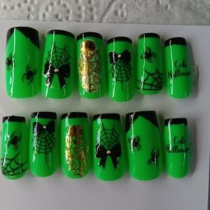 Halloween Med Square Set Press On Nails